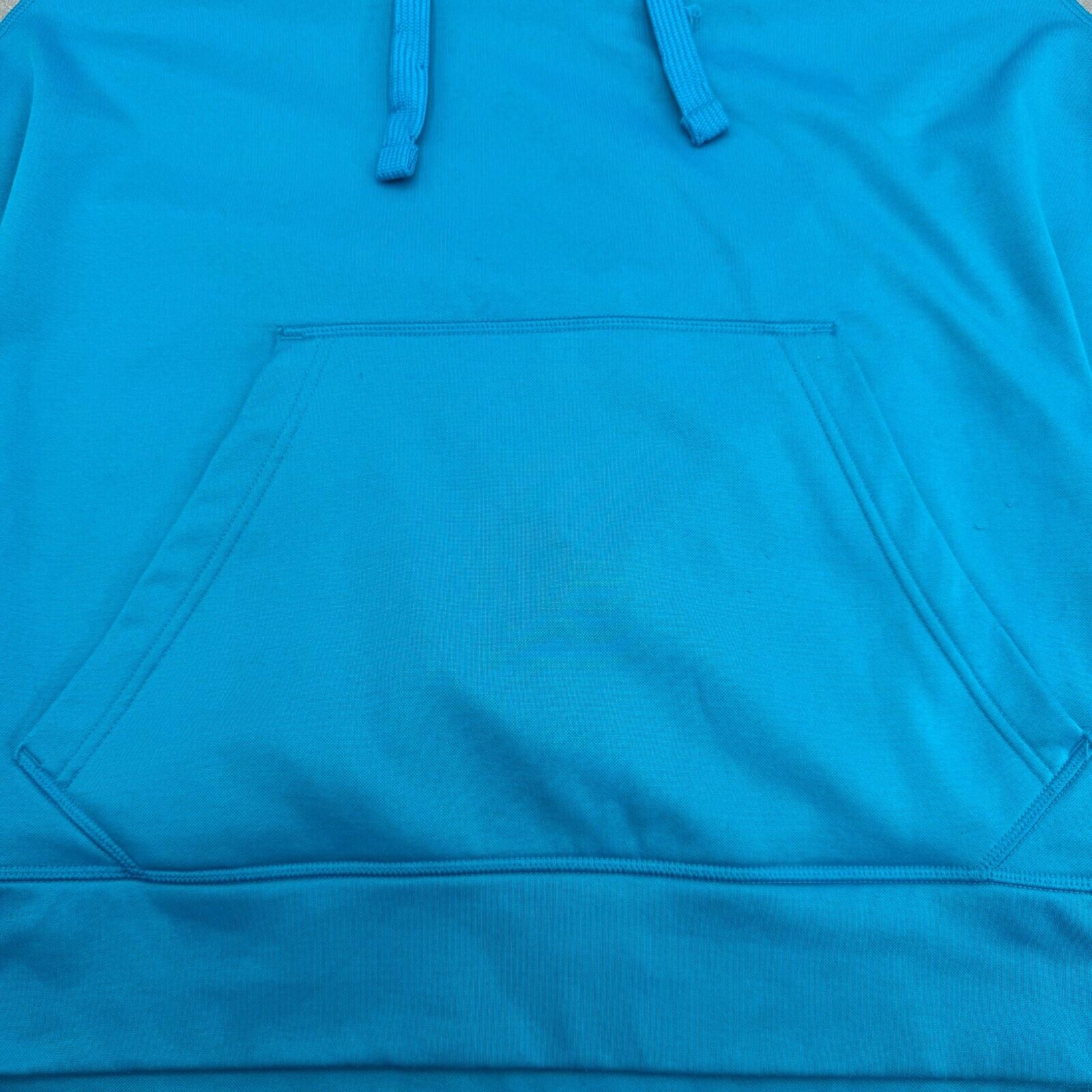 Champion Duo Dry Athletic Pullover Hoodie Jacket Blue Grey Adult Mens Size Large