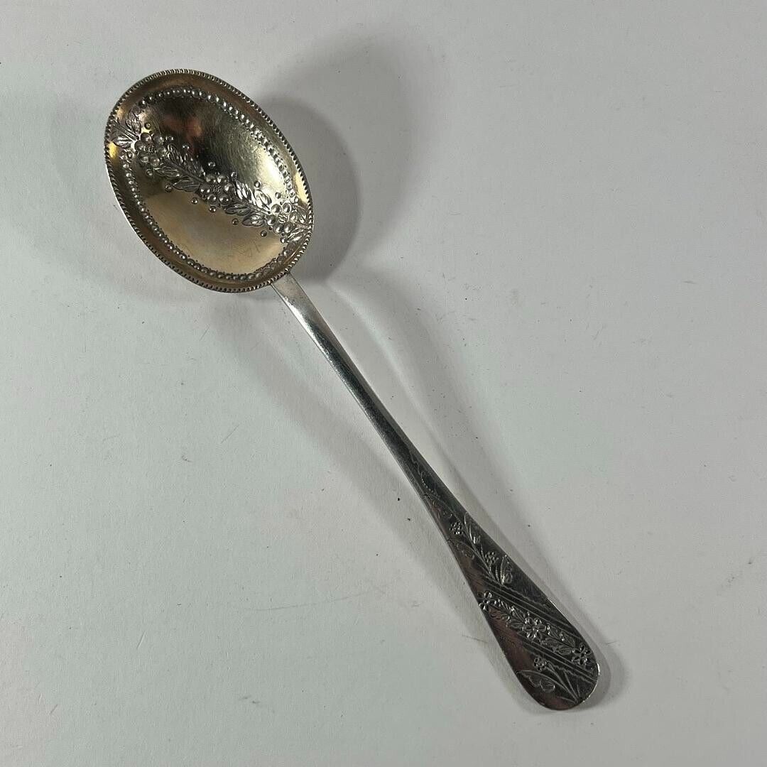 Vintage Walker & Hall Silverware Serving Spoon W&S Engraving