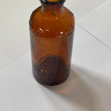 Lot of 4 Vintage Lysol Bottles Multifunctional Durable Amber - No Lid or Stopper