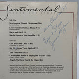 Jeannie Hoffman David Friesen SIGNED Sentimental Round Christmas Vinyl Autograph