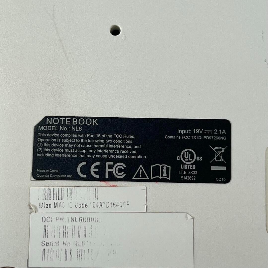 CTL 11” Chromebook Intel PARTS ONLY