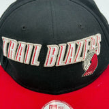 New Era Portland Trail Blazers Official NBA Snapback Hat Colorblock Unisex OS