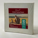 Pennelli 10 Pack Artist’s Canvas Panels 280 GRAM Acid Free 8x8in