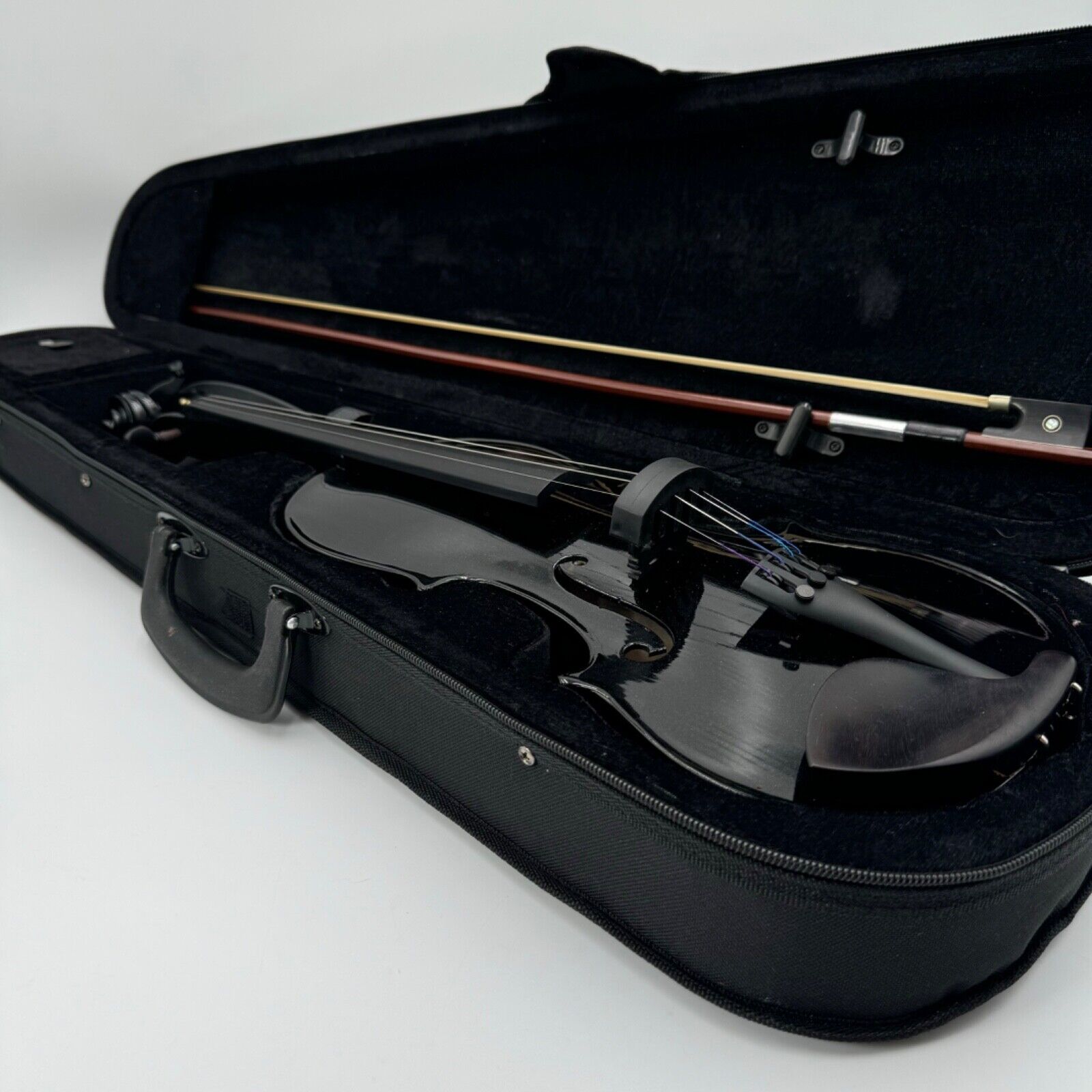 Tower Strings Violin Limited Edition Midnight Black Edition with Case & Accessor
