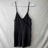 Abercrombie & Fitch Romper Skort Jumpsuit Dark Grey Front Flap Women’s Size M