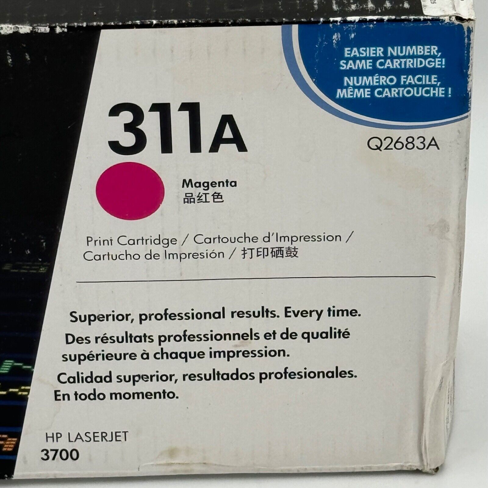 HP Genuine New Sealed Q2683A 311A Magenta Toner Cartridge