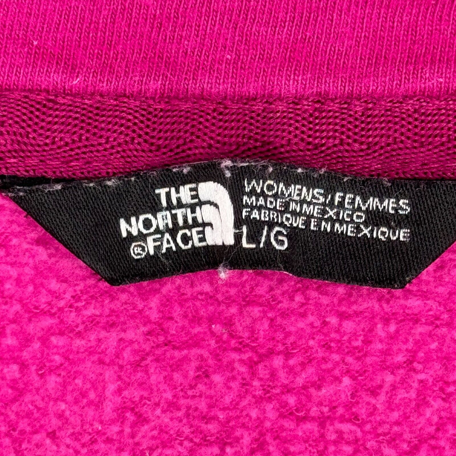 The North Face Women's Pink Hoodie Full Zip Light Hooded Jacket Pockets Size L