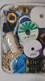 Lot of Assorted Craft Ribbon, Rope, Fabric, Accessories