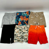 Lot of 6 Granimals Kids Shorts Basketball Swim Cargo Orange Camo Toddler Size 3T