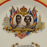 King George VI & Queen Elizabeth Plate  Royal Visit To Canada U.S.A. May 1939