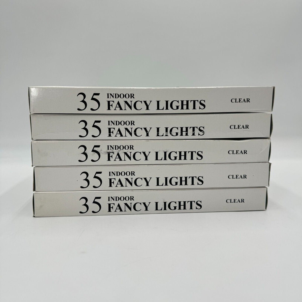 5 Sets of 35 (175 total) Indoor Fancy Clear Warm Lights 21ft Cord NIB