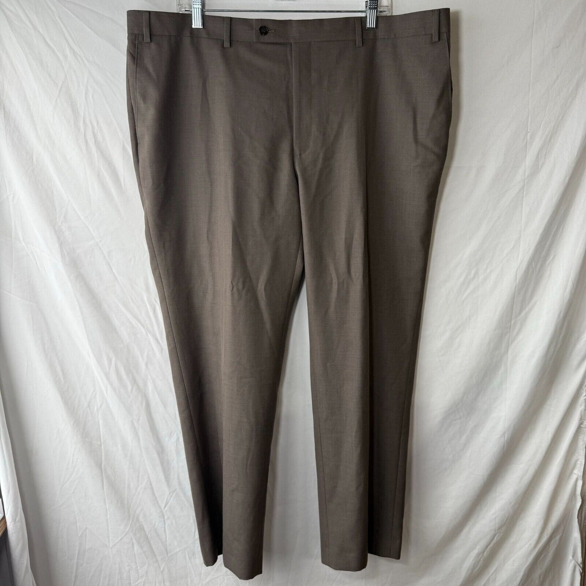 Calvin Klein Performance Dress Pants Suit Slacks Brown Men’s Size 42W x 30L US