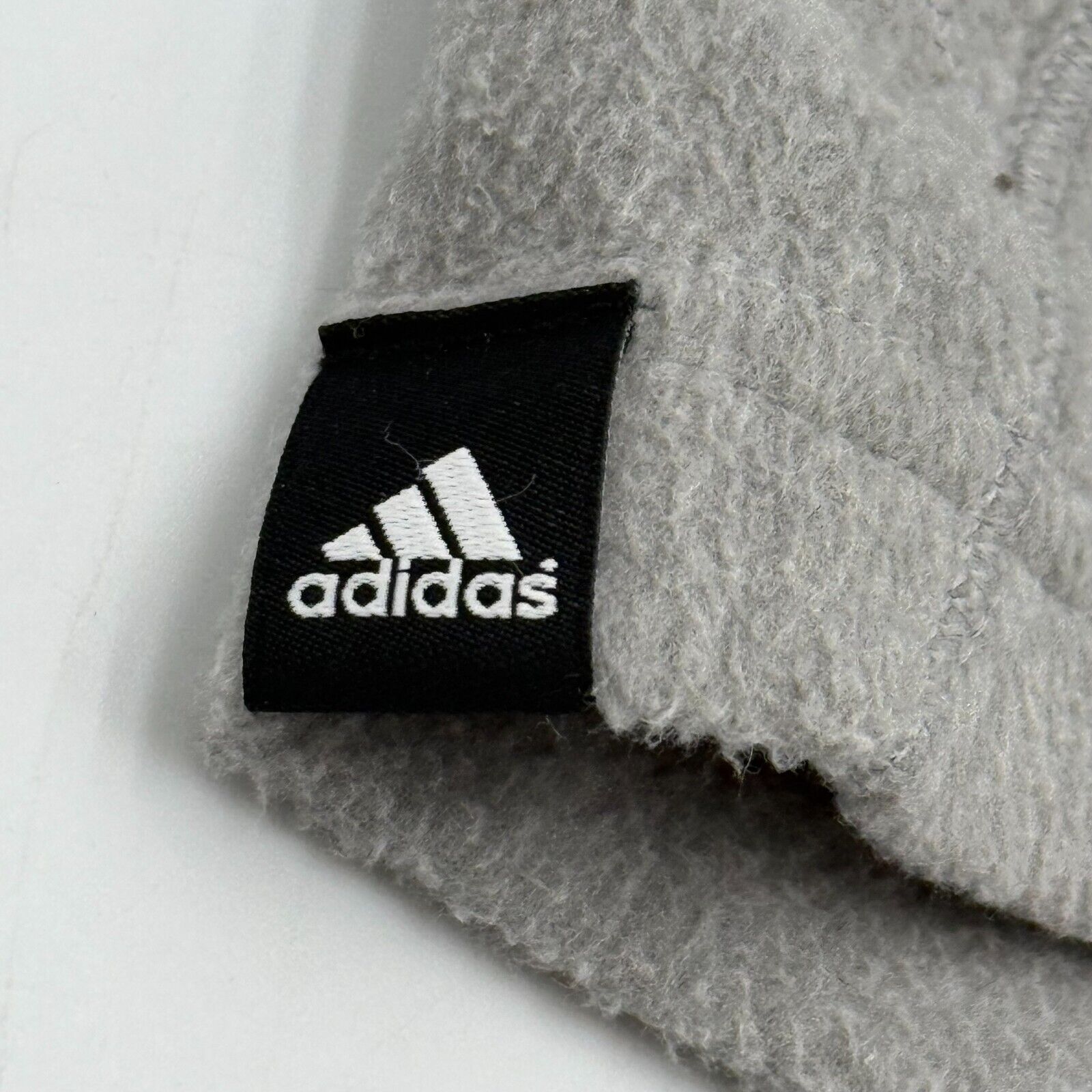 Adidas Outdoor Half Zip Pullover Fleece Sweater Thumb Hole Running Grey Size S