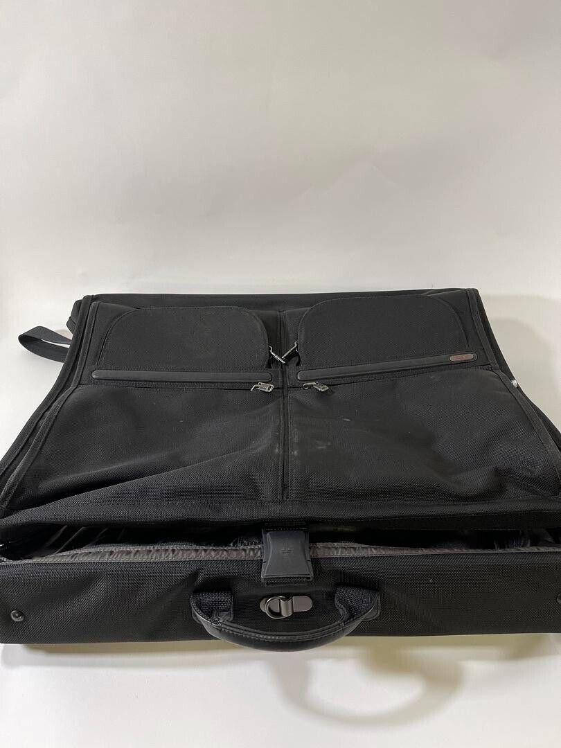 TUMI Alpha Classic Garment Bag Black Ballistic Nylon Bi-Fold 22134D4