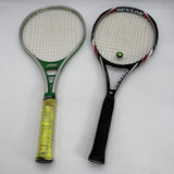 Pair Tennis Racquets Dunlop Biomimetic Black Widow HM6 Aeroskin Carbon 4.5