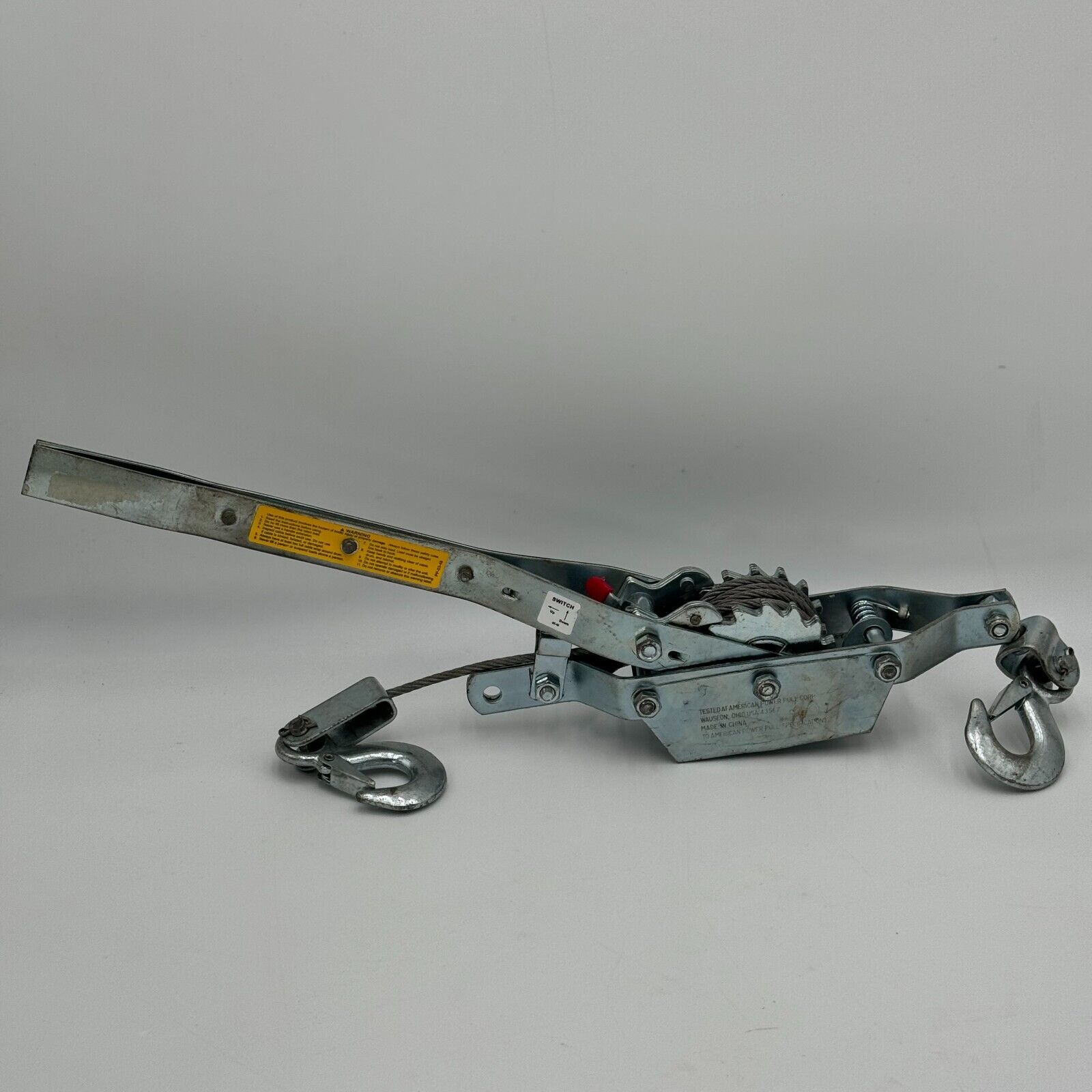 American Power Pull Cable Puller 18500 1 Ton Lifting Sturdy Reliable