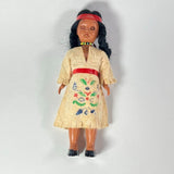 Vintage Native American Blinking Doll w/ Handcrafted Dress