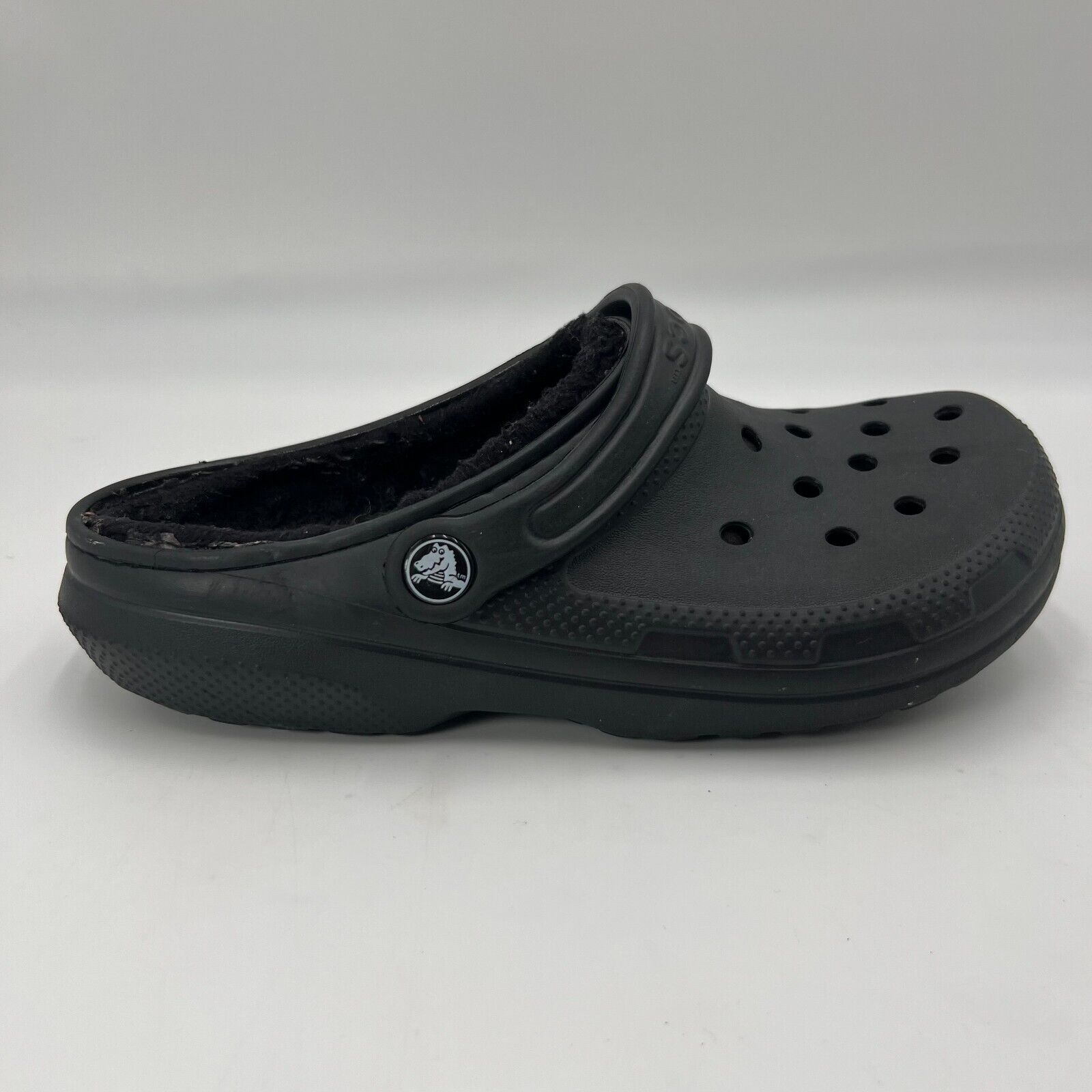 Crocs Classic Lined Dual Comfort Warm Clogs Black Size M 6 W 8 Unisex Genuine