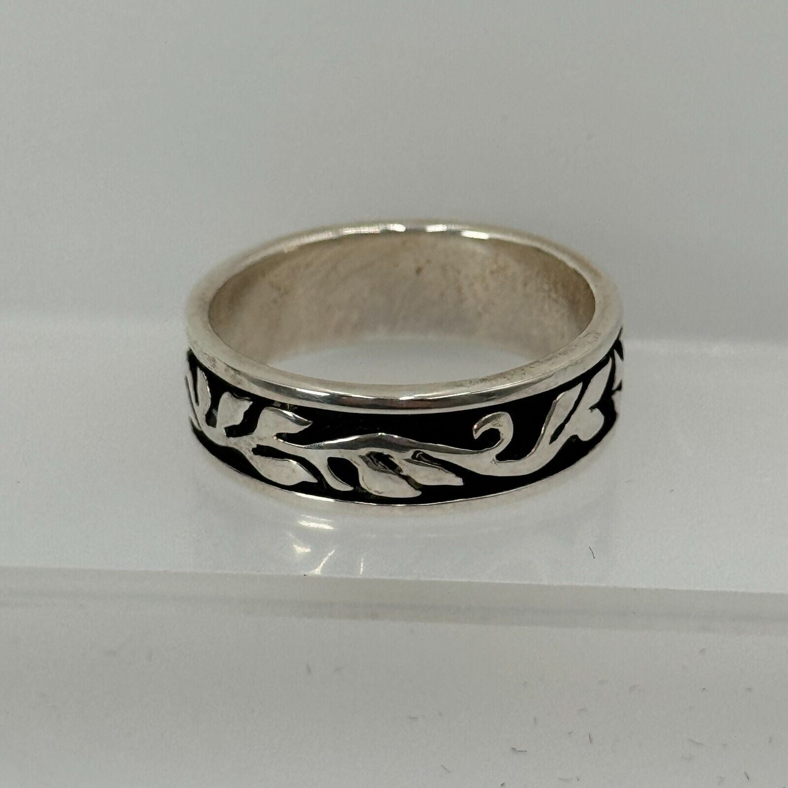 Bob Siemon Designs Sterling Silver Ring Dove Christian Wedding Band Size 10