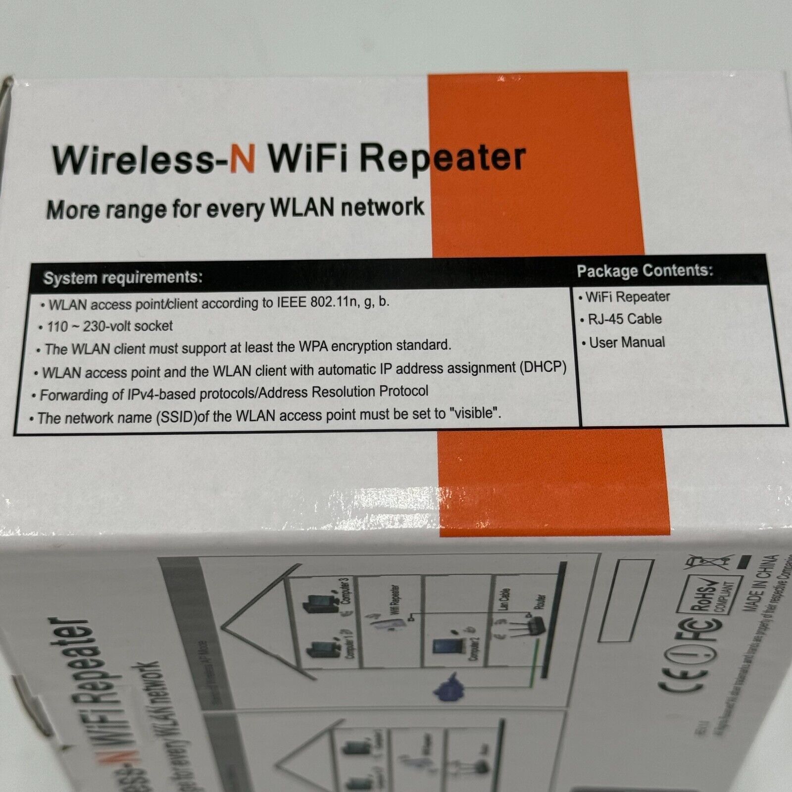 300Mbps WiFi Extender Wireless-N AP Range 802.11Network Repeater Signal Booster