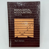 Managerial Accounting Third Edition Garrison  1982