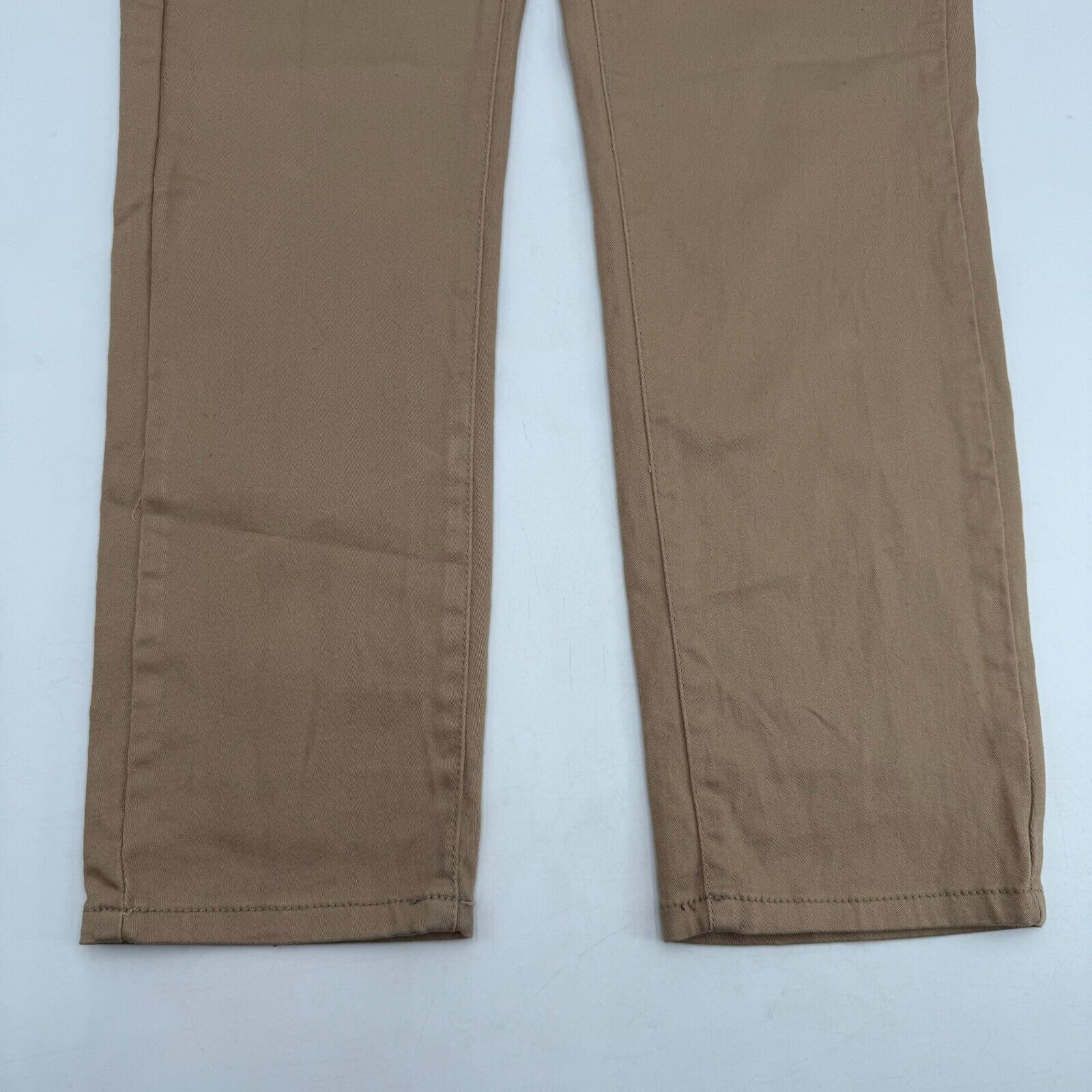 Fried Denim Mens Slim Cotton Stretch Pants 4-Pocket Comfortable Beige Size 34x30