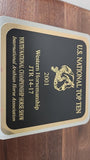 Beautiful Walnut Plaque 18x10 - 2001 Yth Ntnl. Championship Horse Show Western