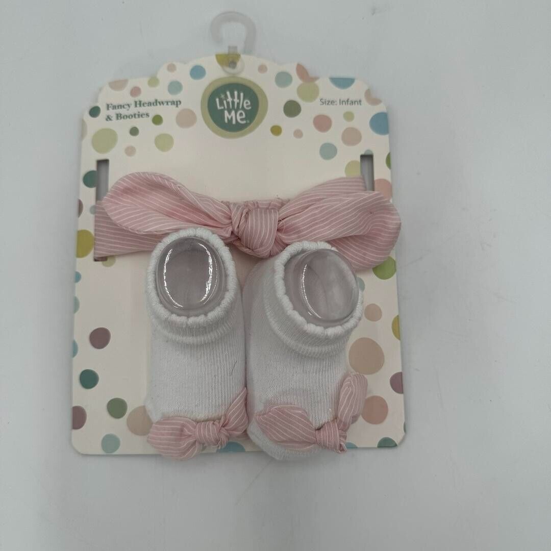 Baby Bundle Infant-9M Shirt Bow Headband Booties Hat Blanket Carters Butterfly