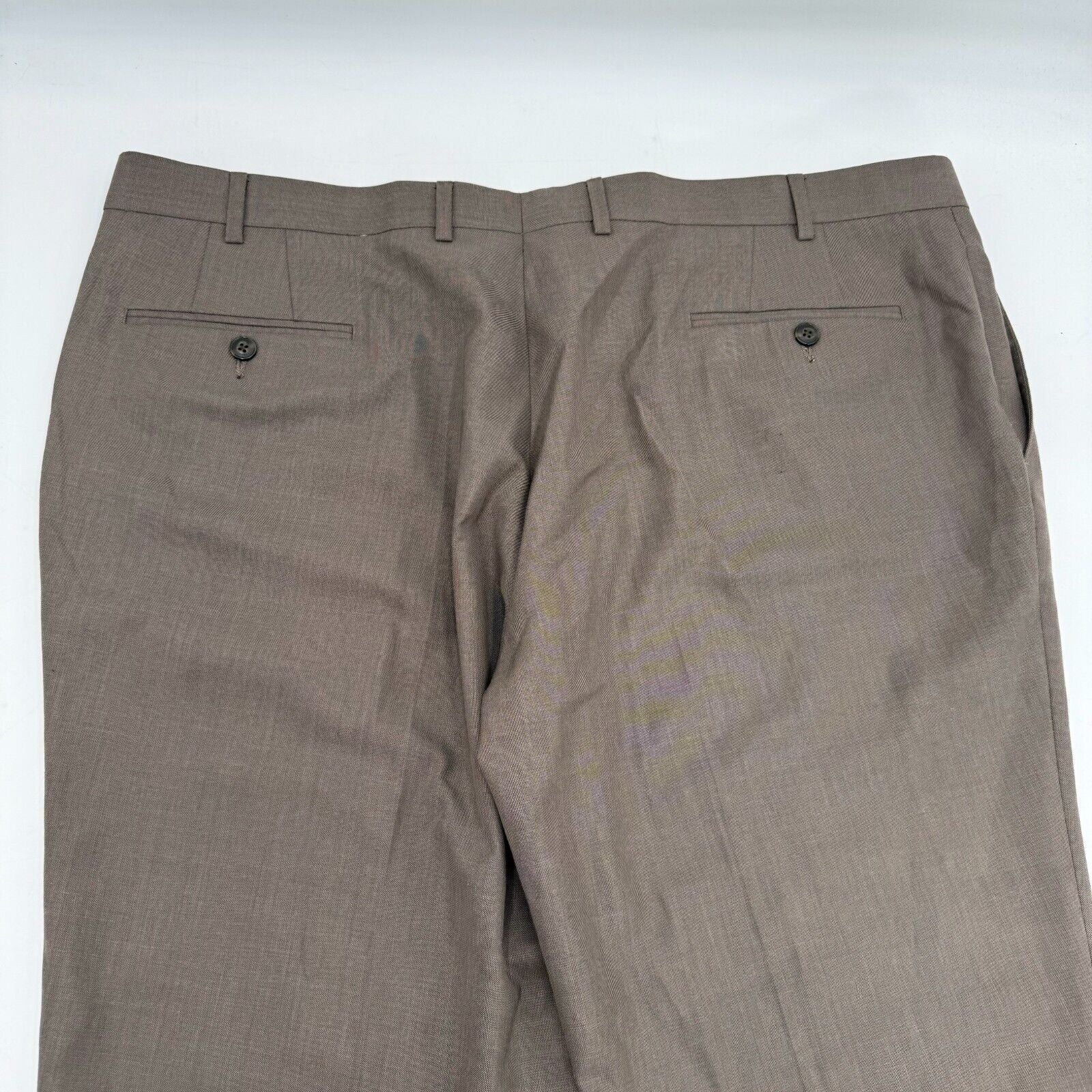 Calvin Klein Performance Dress Pants Suit Slacks Brown Men’s Size 42W x 30L US