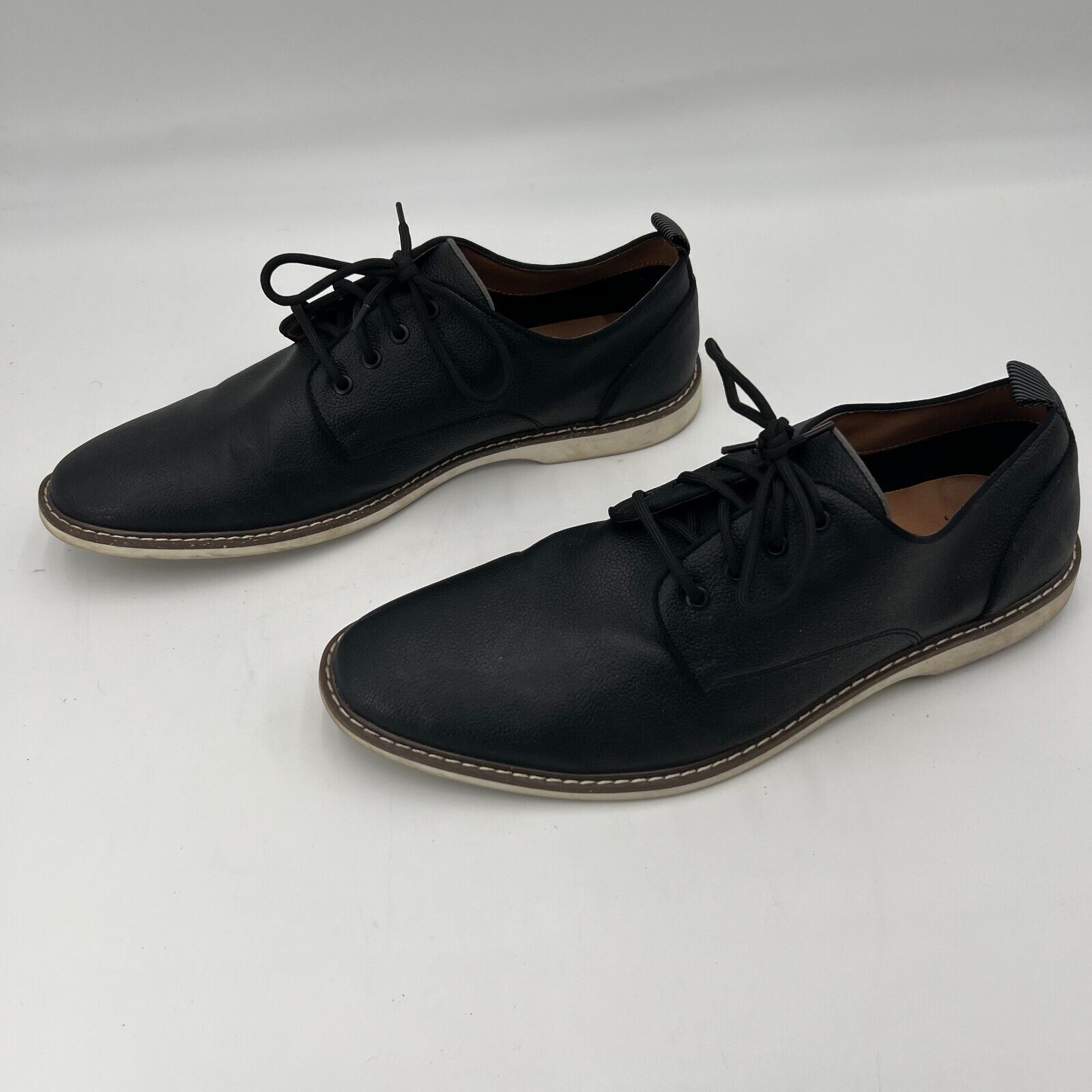 Parker & Sky Men’s Dress Black @ Brown Shoes Lace Up Oxfords size 12 New