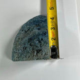 Blue Crystal Agate Geode Cut Polished Brazilian Stone Home Decor Bookend Weight