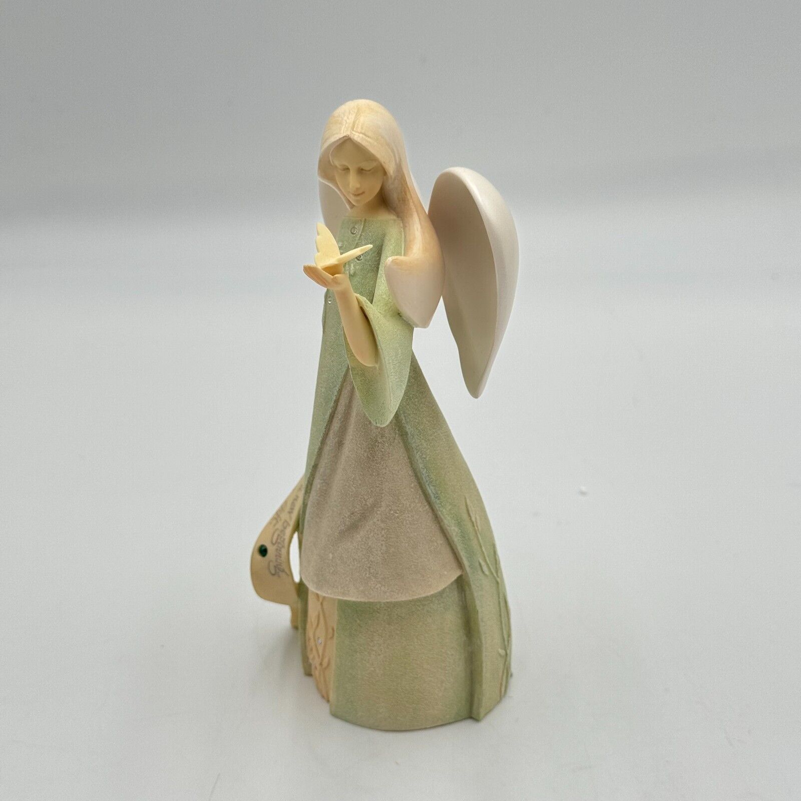 Angel Figurine 8in Standup Statue Foundations New Beginning Gift Butterfly NIB