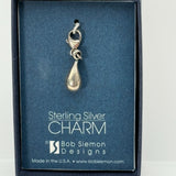 Bob Siemon Designs Sterling Silver Charm for Bracelet Necklace Waterdrop Jewelry