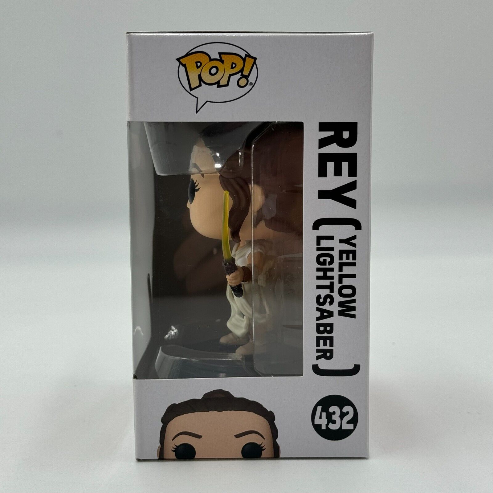 Funko Pop! Star Wars - Rey Yellow LightSaber #432 Bobblehead Disney New In Box