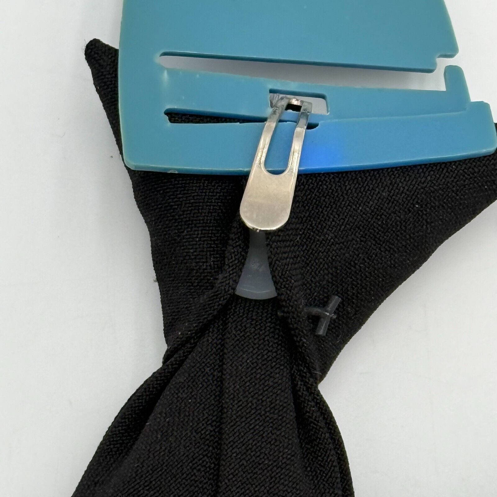 2 Black Clip On Prep Ties 14in Junior Narrow Easy Dress Clothes Formal NWT