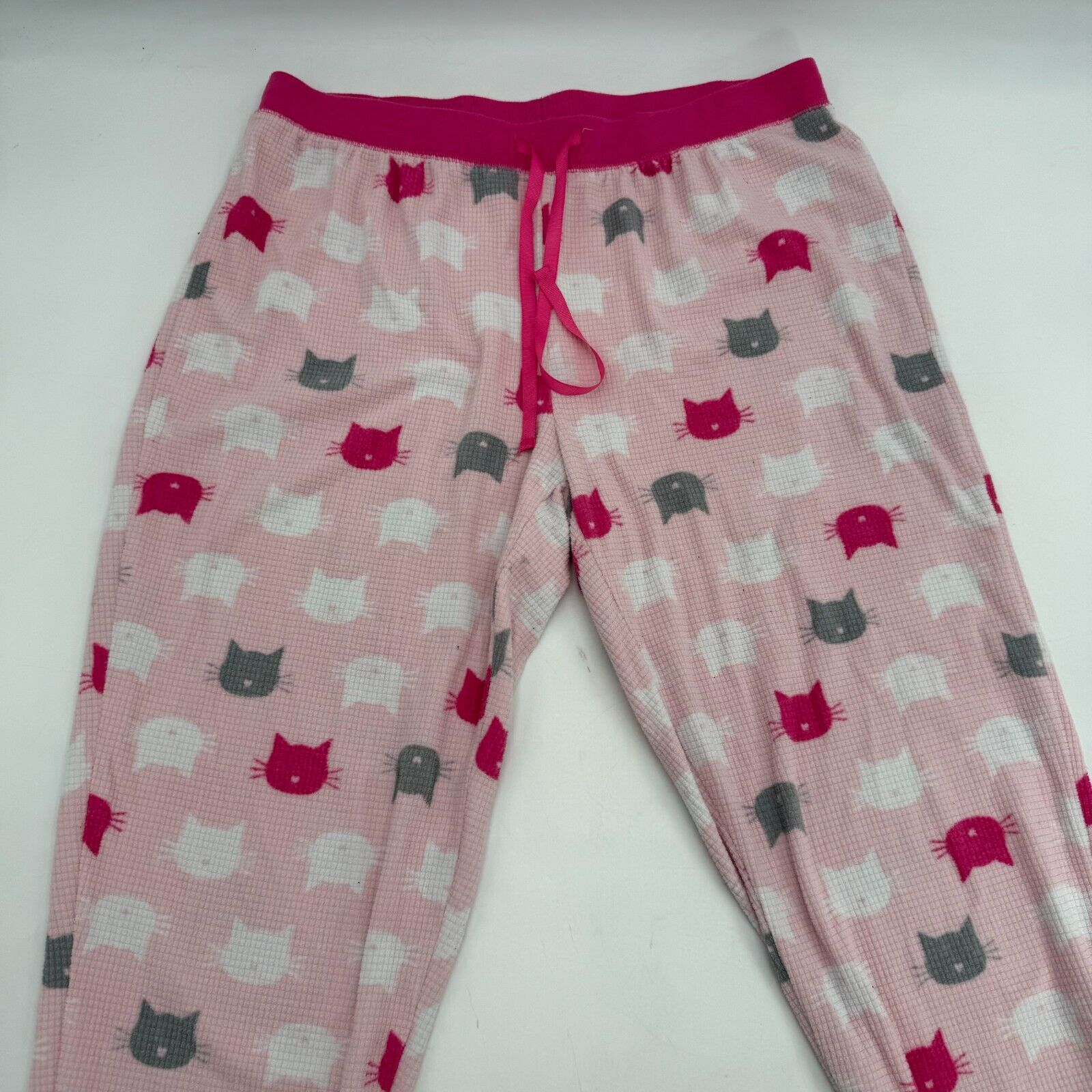 2 Pairs Sweatpants Pink Cats & Black Nightmare Before Christmas Adult Size S,M