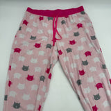 2 Pairs Sweatpants Pink Cats & Black Nightmare Before Christmas Adult Size S,M