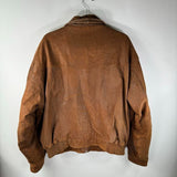 Vintage Mirage Light Brown Leather Jacket Heavy Biker Motorcycle Mens Size XL