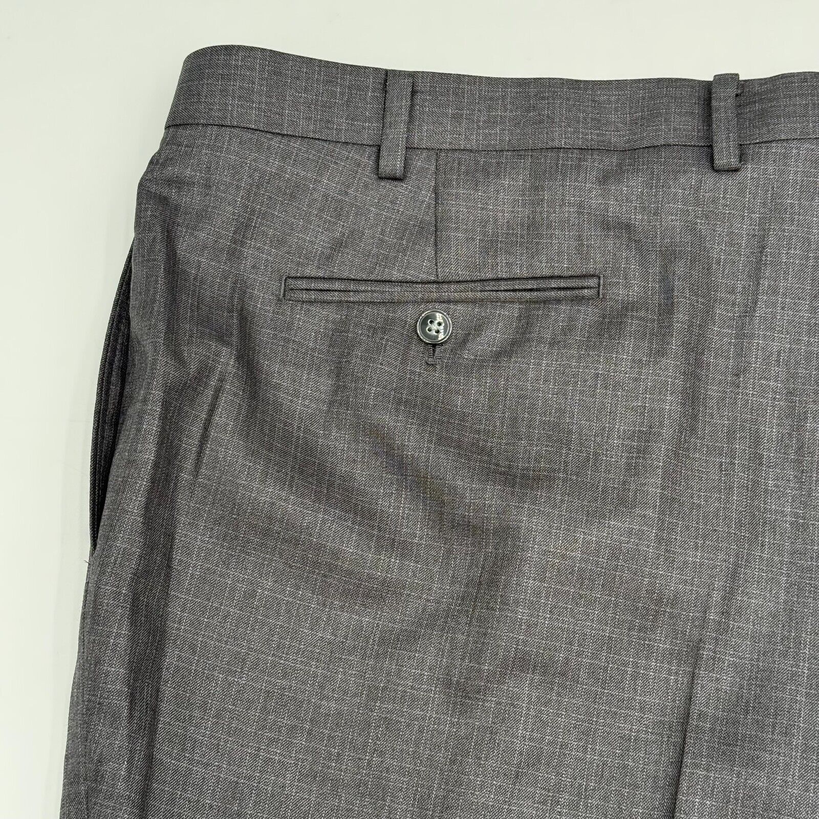 Calvin Klein Performance Dress Pants Suit Slacks Dark Grey Mens Size 44Wx38L