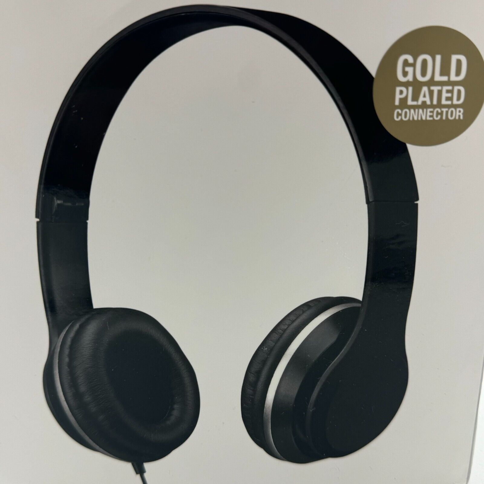 iLive Stereo Headphones IAH57B Folding Gold Plated Connector Black