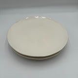 Set of 2 NSF ACME PLASTICS 12" WHITE SERVING TRAY / PLATTER WITH RUBBER FEET