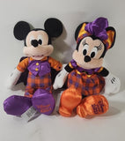 Disney Store Exclusive 2021 Halloween Minnie and Mickey Mouse Stuffed Animals