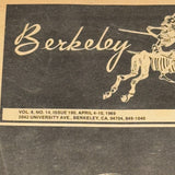 Berkeley Barb Full Issue 190 1969 Newspaper GI Anti War March Adult Comics 1969