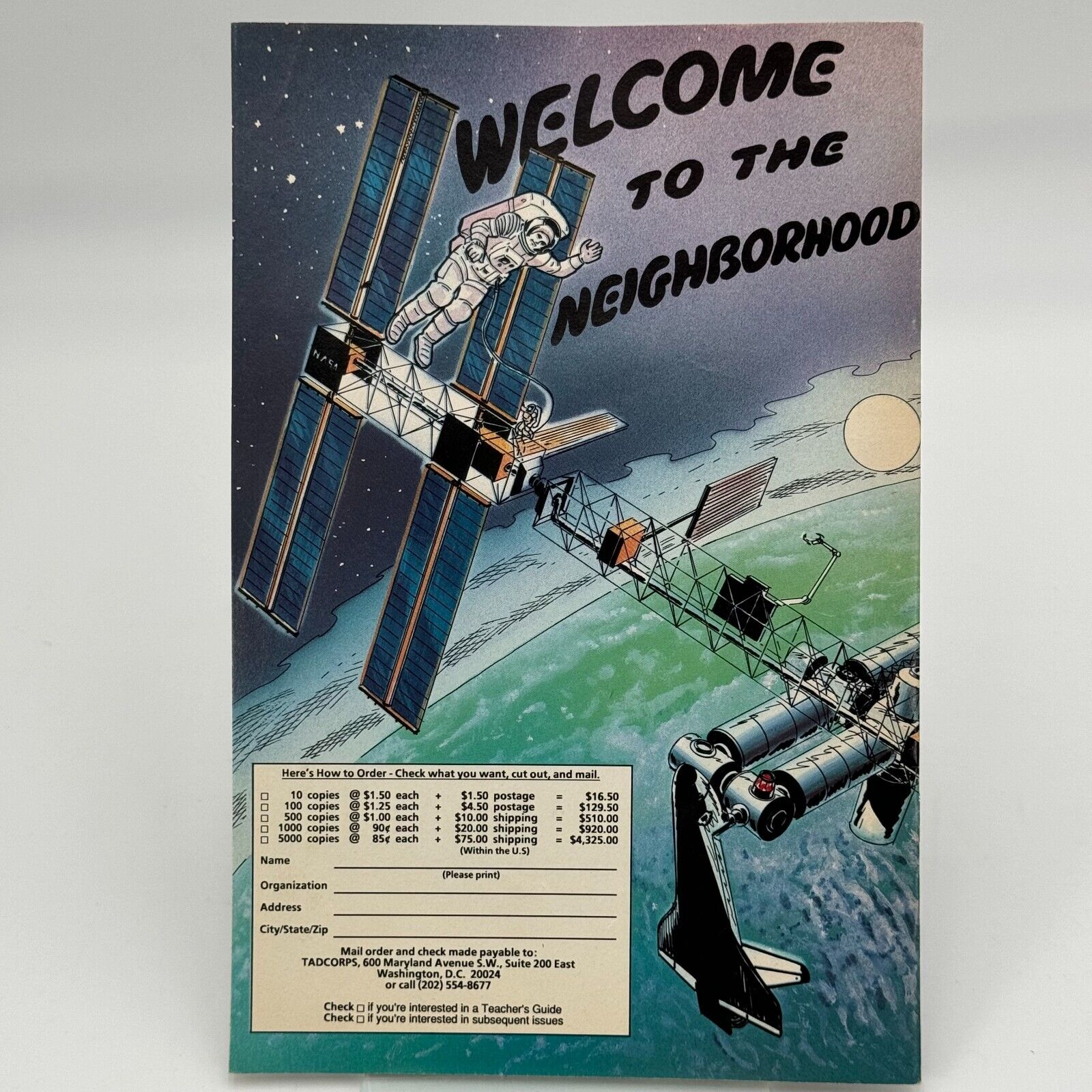 Adventures On Space Station Freedom 1989 Collector Astronaut Explorer Comic Book