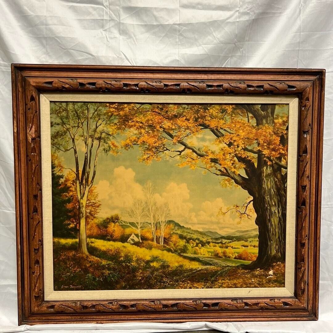 Dean Fausett The Ancient Maple Painting 24x30” Canvas in Solid Wood Carved Frame