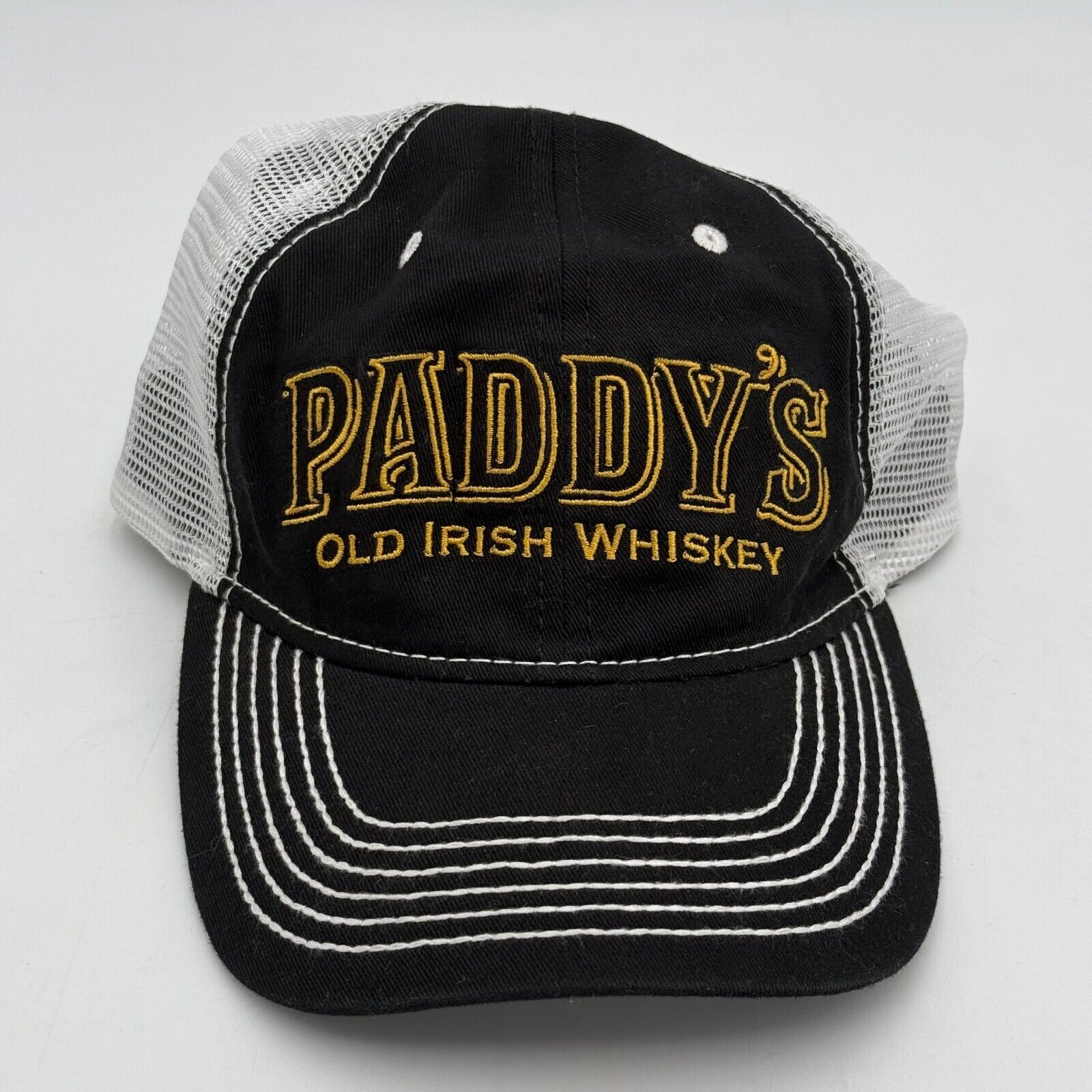 Paddy’s Old Irish Whiskey Embroidered Mesh Back Trucker Hat Adjustable Strap OS