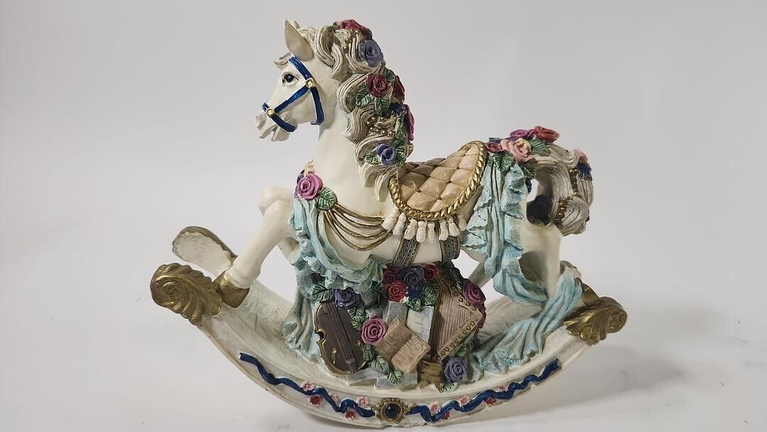 Vintage Beautiful Ceramic Rocking Horse