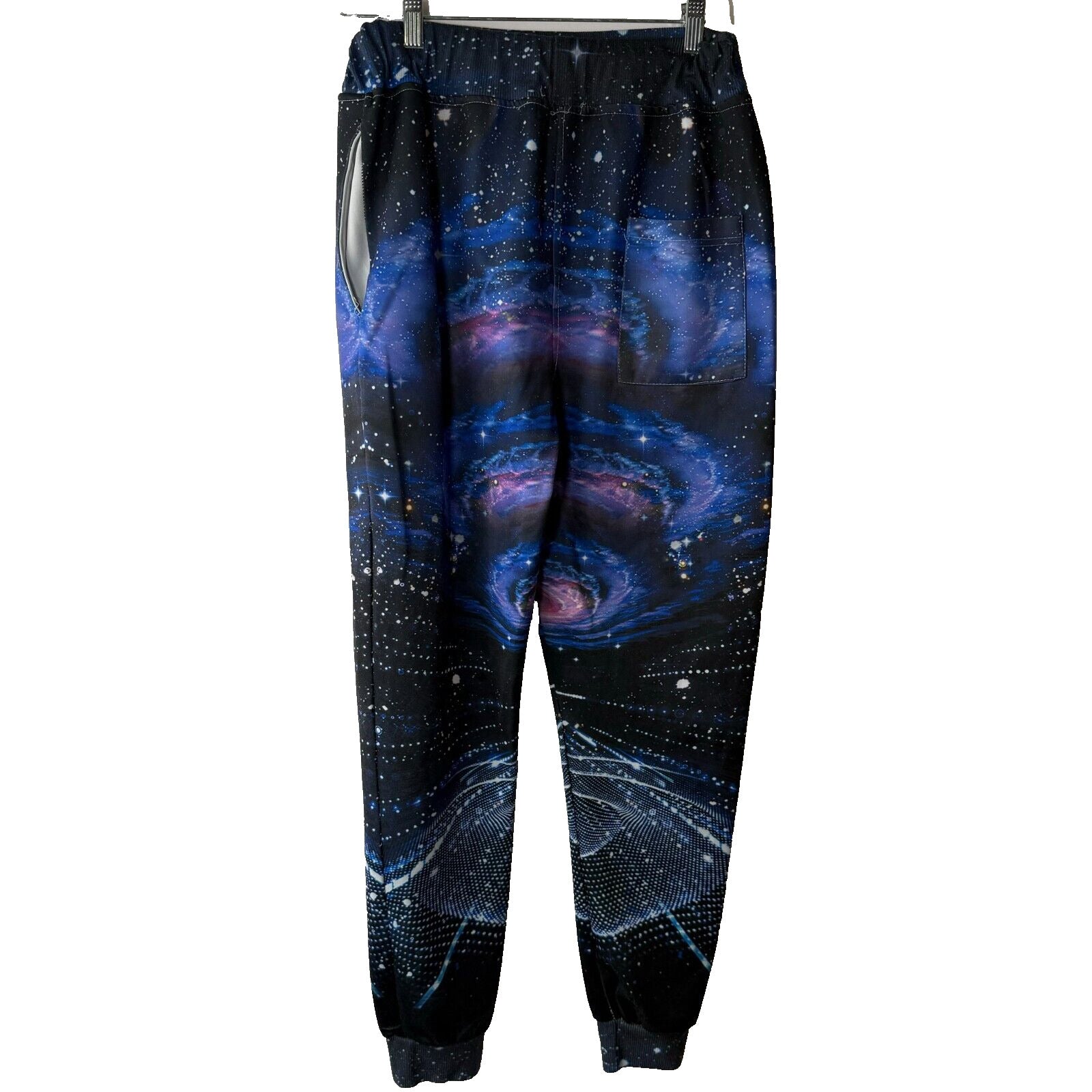 John Hancock Mens Sweatpants Galaxy Design Jogger Style Stretch Active Size L