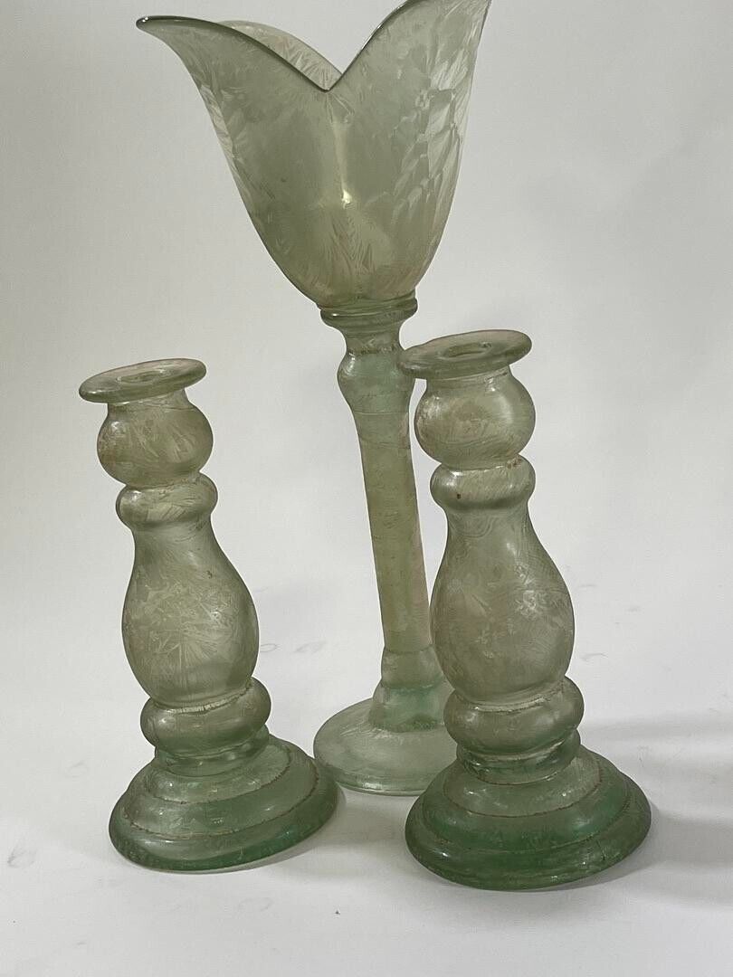 Spanish The Original & Genuine Recycled Green Glass 3 Pc. Set