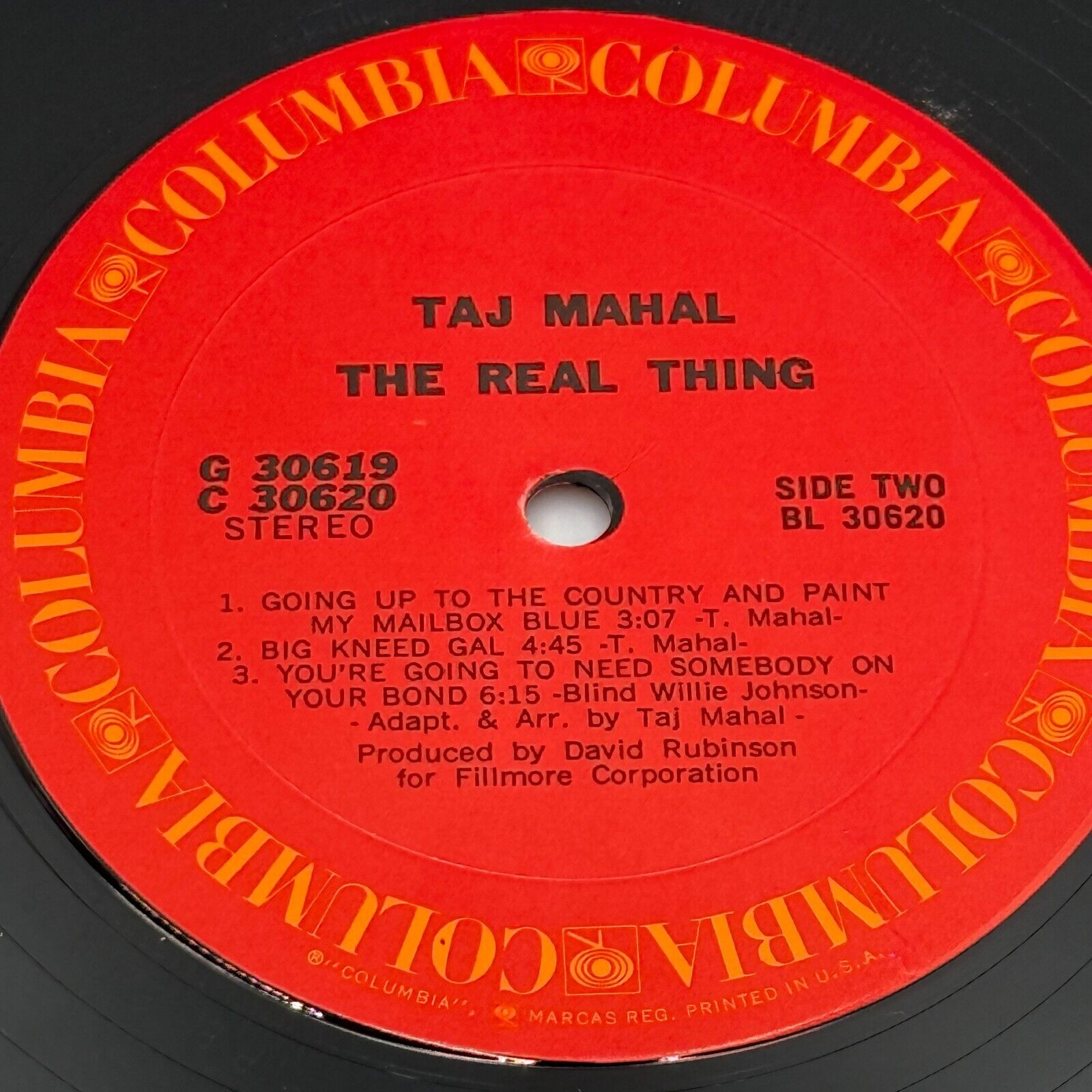 Taj Mahal - The Real Thing CBS S 64385 Double Gatefold Vinyl LP, 1971 BLUES